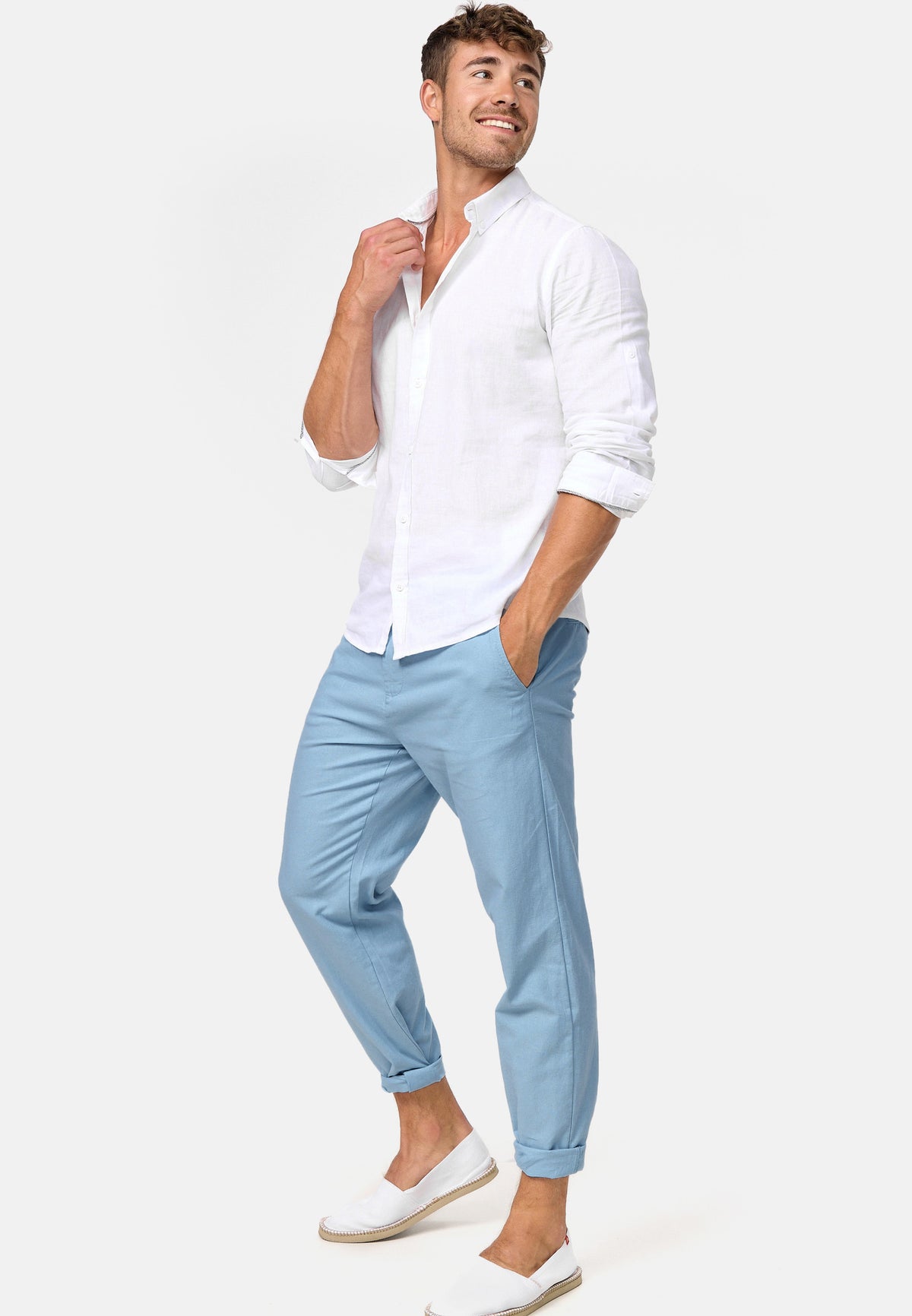 Pantalon en lin Veneto