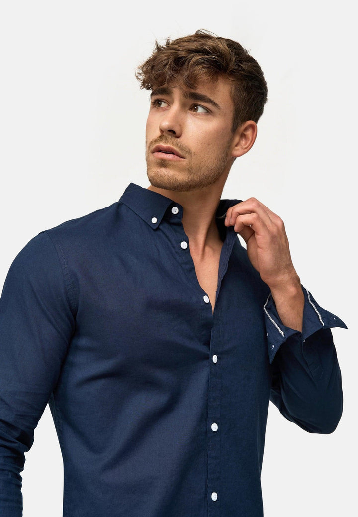 Indicode Herren Brayden Hemd gestreift mit Button-Down-Kragen - INDICODE