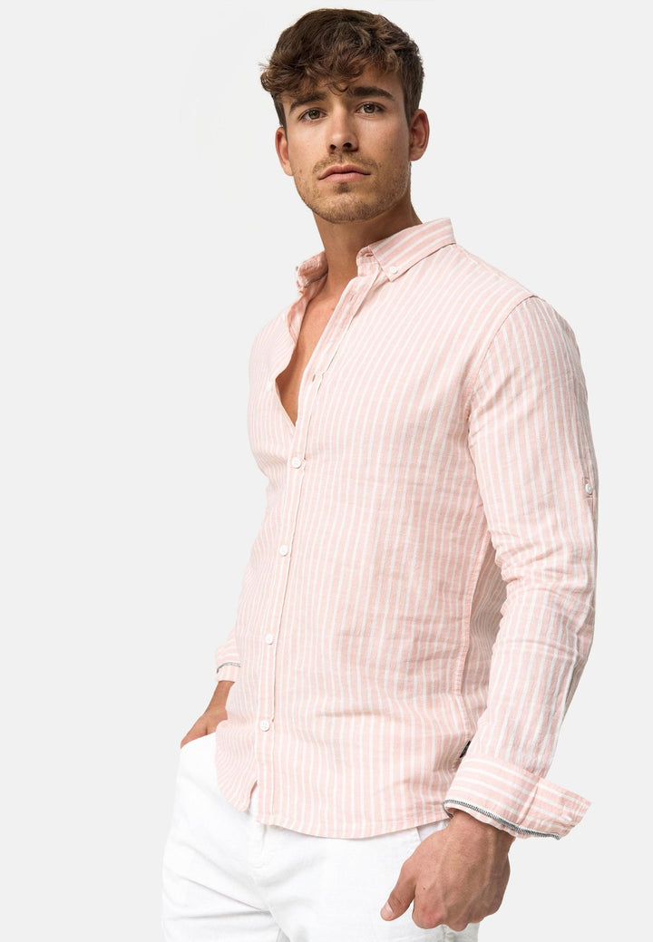Indicode Herren Brayden Hemd gestreift mit Button-Down-Kragen - INDICODE