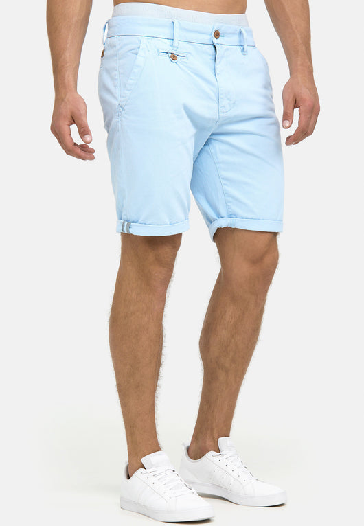 Indicode Men's Cuba Chino Shorts with 5 pockets incl. belt made of 100% cotton