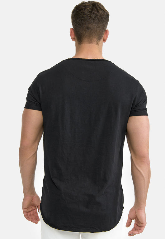 Indicode Men's Willbur Tee Crew Neck T-Shirt Made from 100% Cotton