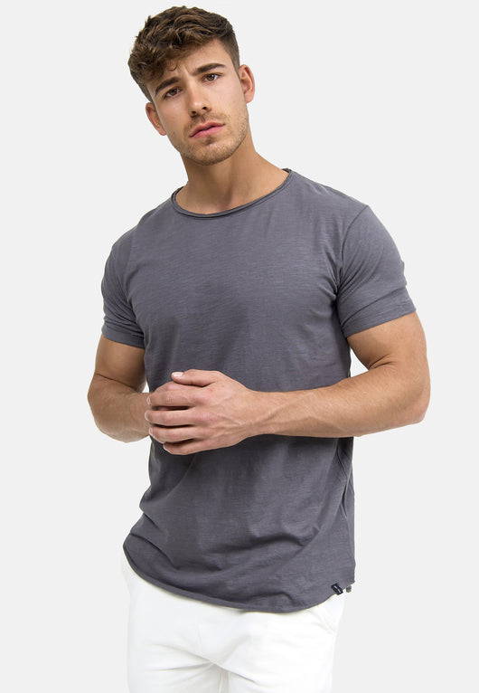 Indicode Men's Willbur Tee Crew Neck T-Shirt Made from 100% Cotton