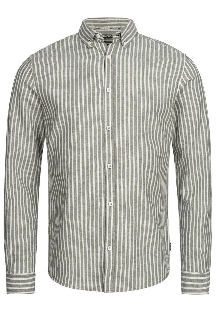 Indicode Herren Brayden Hemd gestreift mit Button-Down-Kragen - INDICODE