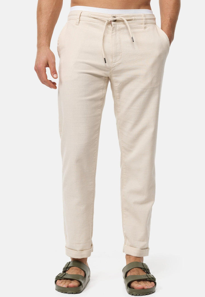 Indicode Herren INClio Stoffhose mit 4 Taschen aus 100% Baumwolle - INDICODE