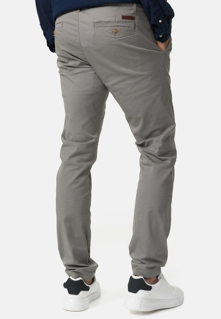 Indicode Herren Cherry Chinohose aus Baumwolle inkl. Gürtel - INDICODE