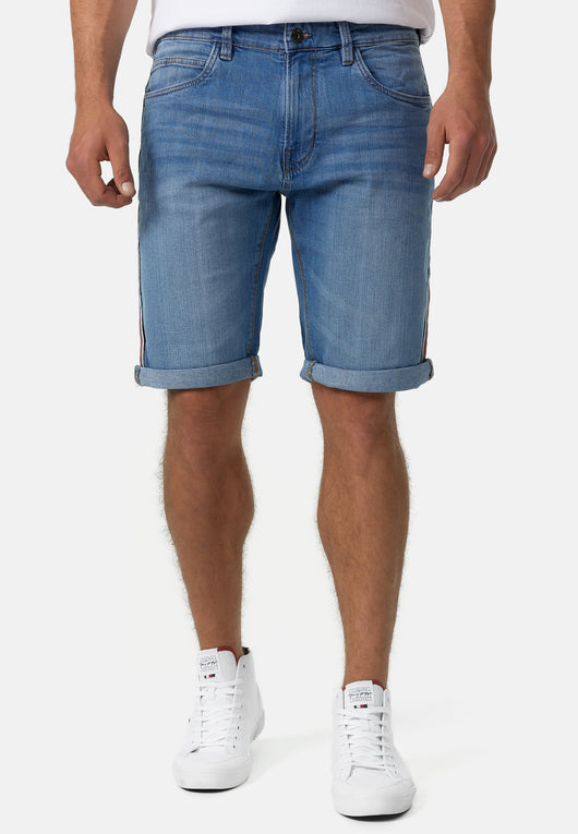Indicode Men's Fife Jeans Shorts with 5 pockets made of 98% cotton