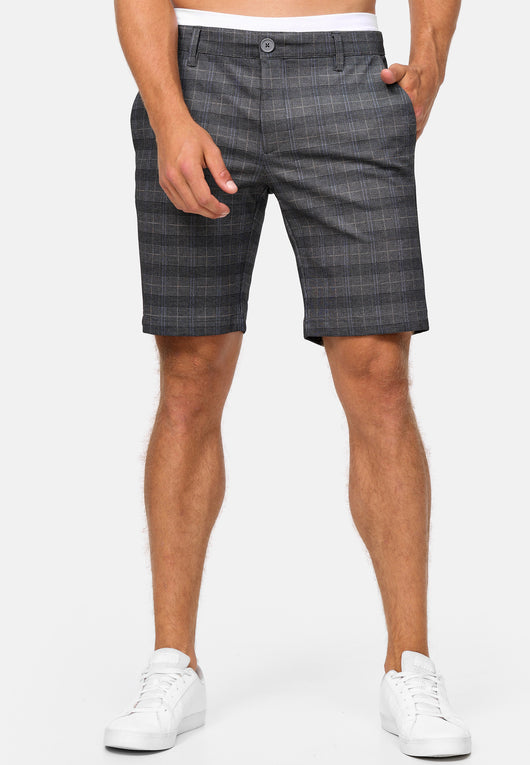 Indicode men's Aalborg chino shorts with 4 pockets made of viscose stretch