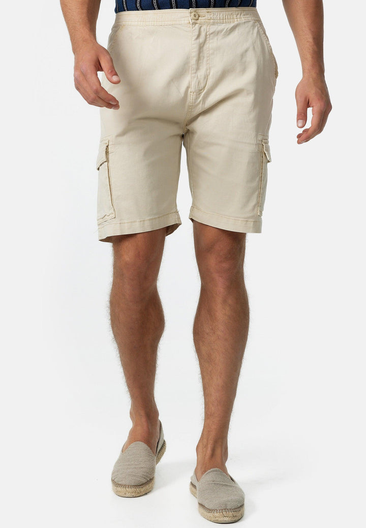 Indicode Herren Kinnaird Chino Cargo Shorts mit 6 Taschen aus 98% Baumwolle - INDICODE