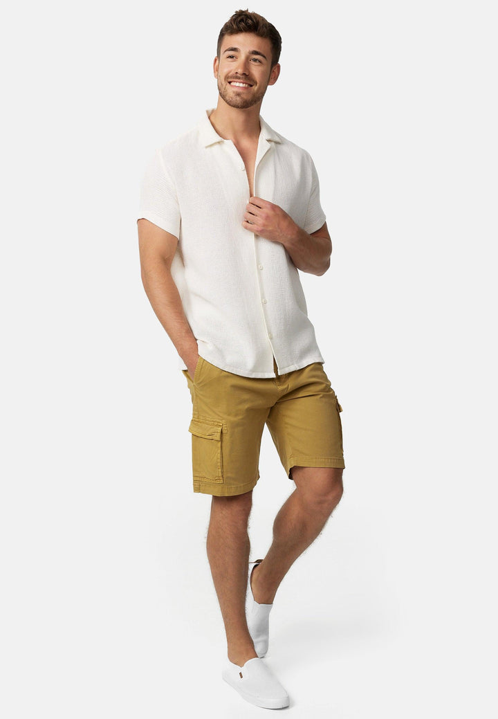Indicode Herren Kinnaird Chino Cargo Shorts mit 6 Taschen aus 98% Baumwolle - INDICODE