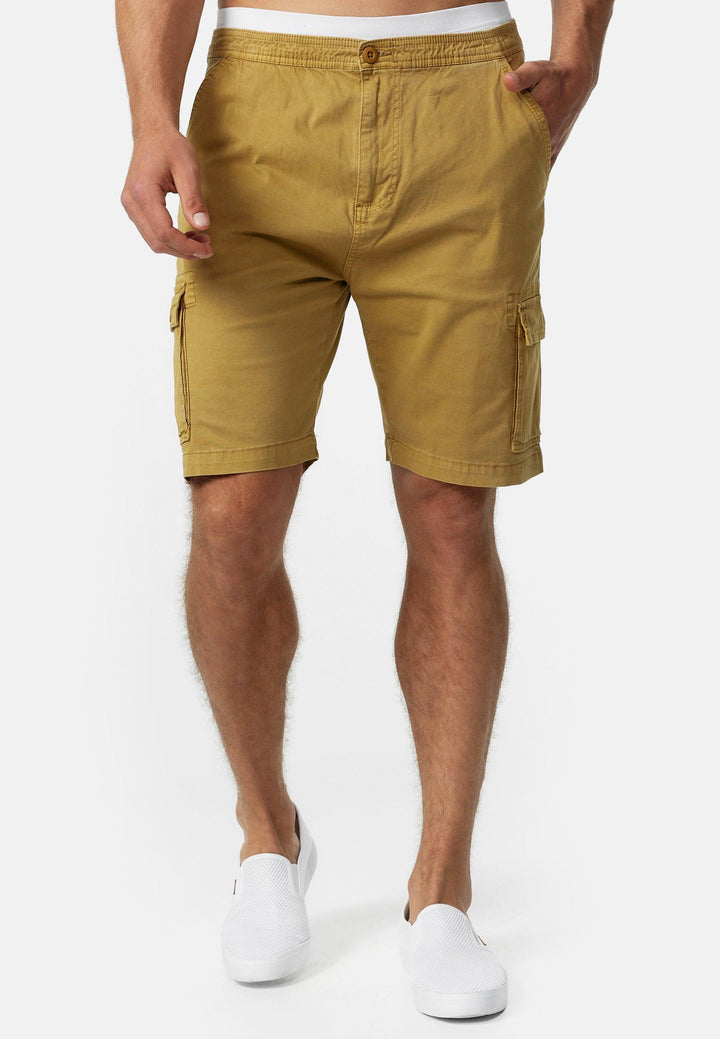 Indicode Herren Kinnaird Chino Cargo Shorts mit 6 Taschen aus 98% Baumwolle - INDICODE