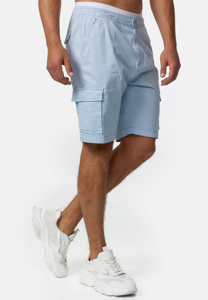 Indicode Herren Kinnaird Chino Cargo Shorts mit 6 Taschen aus 98% Baumwolle - INDICODE