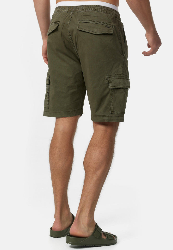 Indicode Herren Kinnaird Chino Cargo Shorts mit 6 Taschen aus 98% Baumwolle - INDICODE