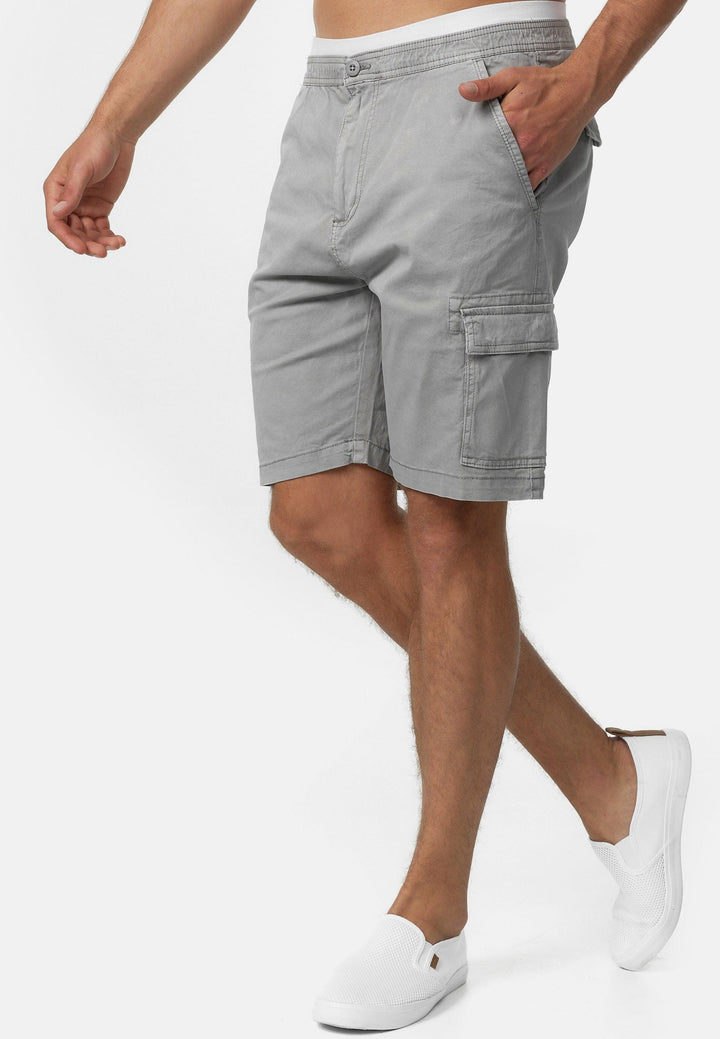 Indicode Herren Kinnaird Chino Cargo Shorts mit 6 Taschen aus 98% Baumwolle - INDICODE
