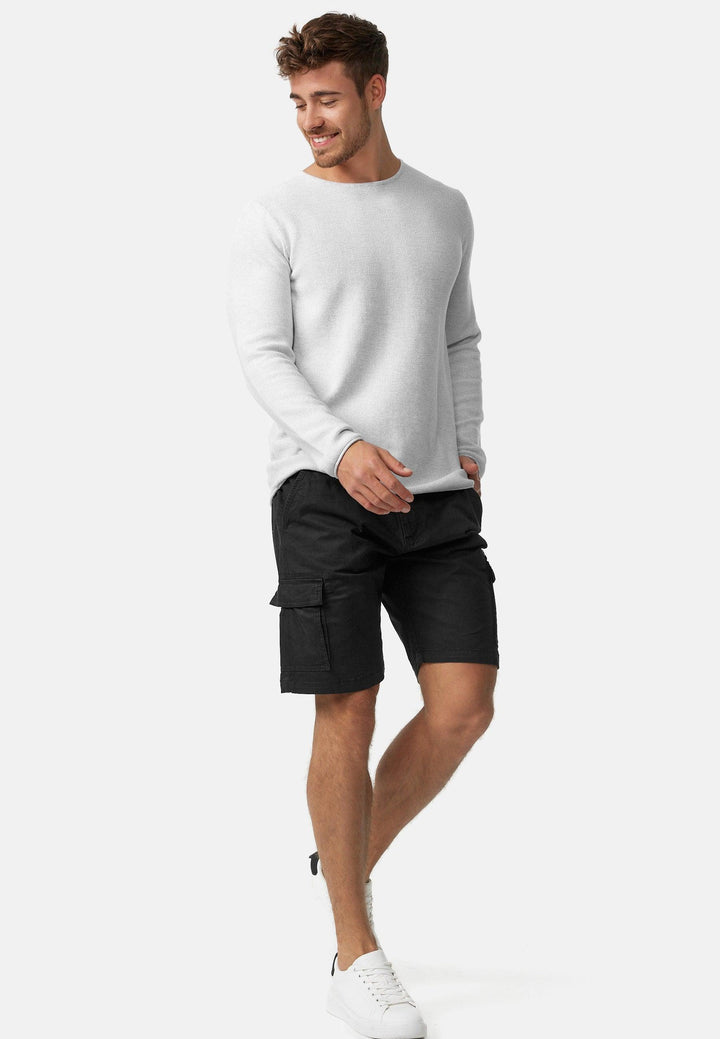 Indicode Herren Kinnaird Chino Cargo Shorts mit 6 Taschen aus 98% Baumwolle - INDICODE