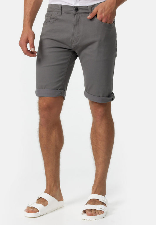 Indicode Herren Villeurbanne Jeans Shorts mit 5 Taschen aus 98% Baumwolle - INDICODE