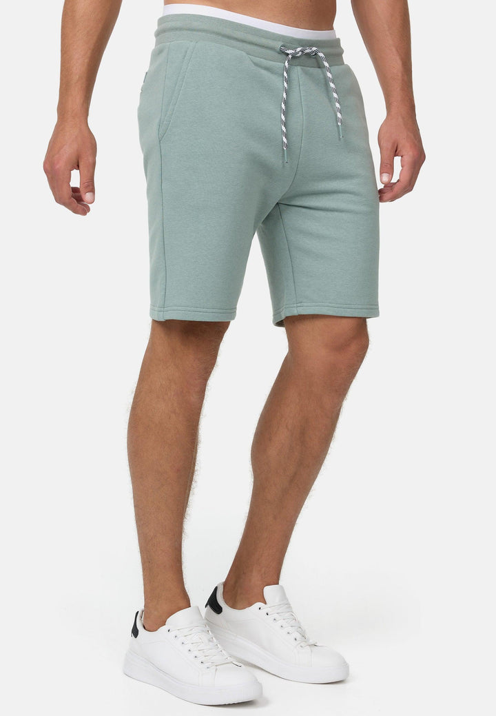 Indicode Herren Yates Sweatshorts mit Kordelzug und 3 Taschen - INDICODE