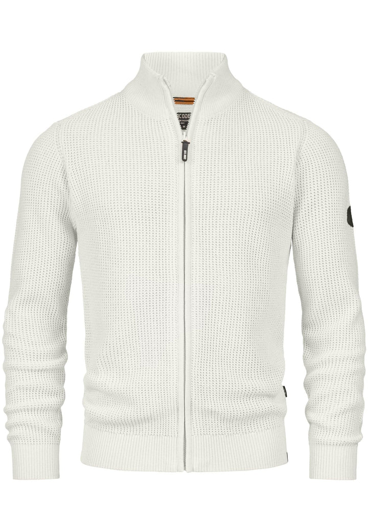Indicode Herren INLayton Fein-Strickjacke mit Stehkragen und Reißverschluss - INDICODE