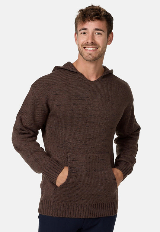 Indicode Herren INLedger Strickpullover mit Kapuze