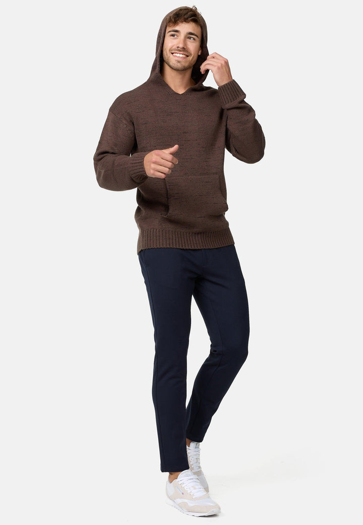 Indicode Herren INLedger Strickpullover mit Kapuze - INDICODE