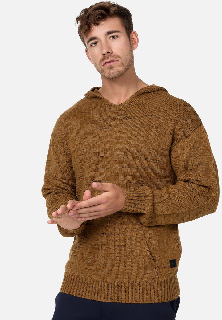 Indicode Herren INLedger Strickpullover mit Kapuze - INDICODE