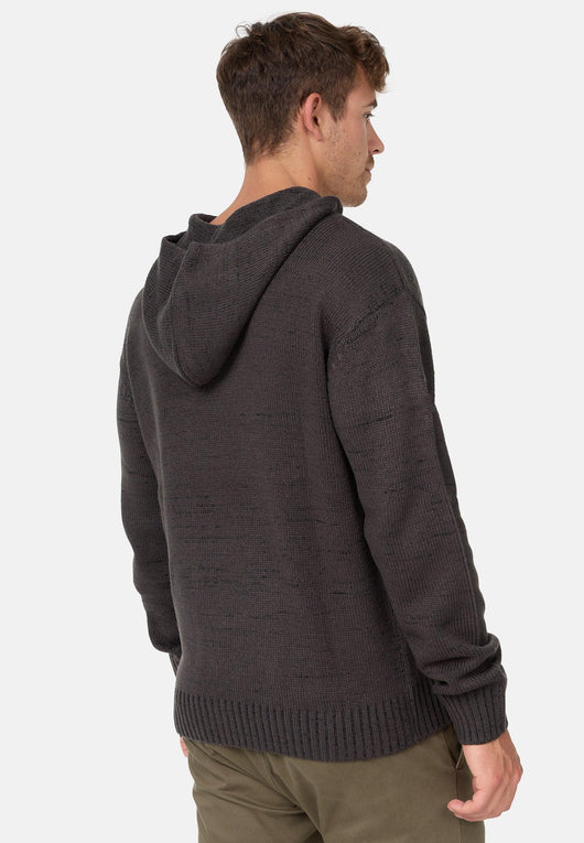 Indicode Herren INLedger Strickpullover mit Kapuze