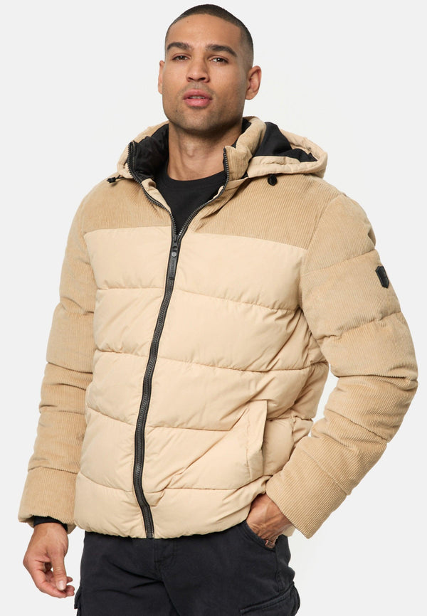 Indicode Herren INLockly Steppjacke mit Kapuze - INDICODE