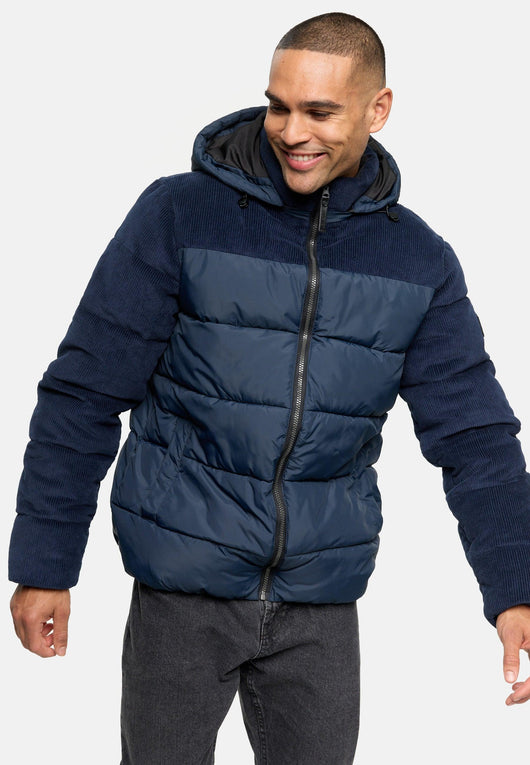 Indicode Herren INLockly Steppjacke mit Kapuze