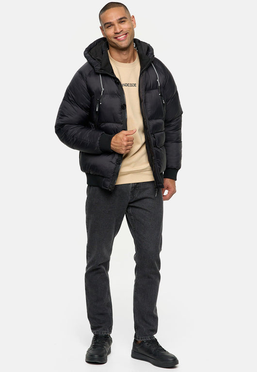 Indicode Herren INPaulix Steppjacke mit Kapuze