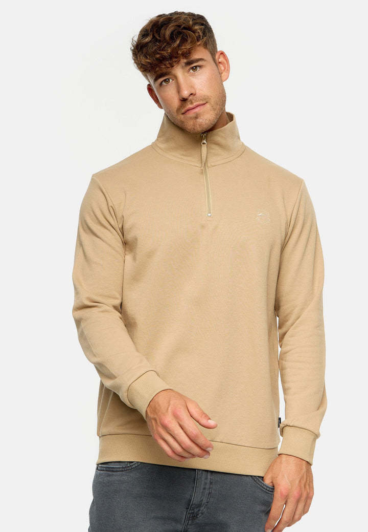 Indicode Herren INBrandt Sweatshirt mit Stehkragen - INDICODE