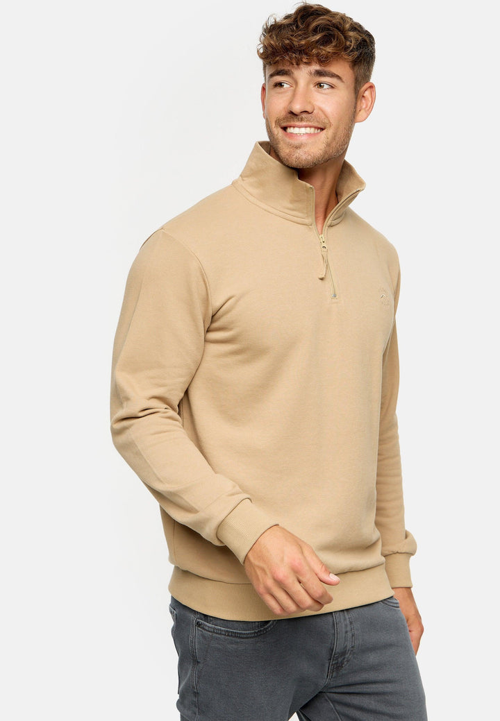 Indicode Herren INBrandt Sweatshirt mit Stehkragen - INDICODE
