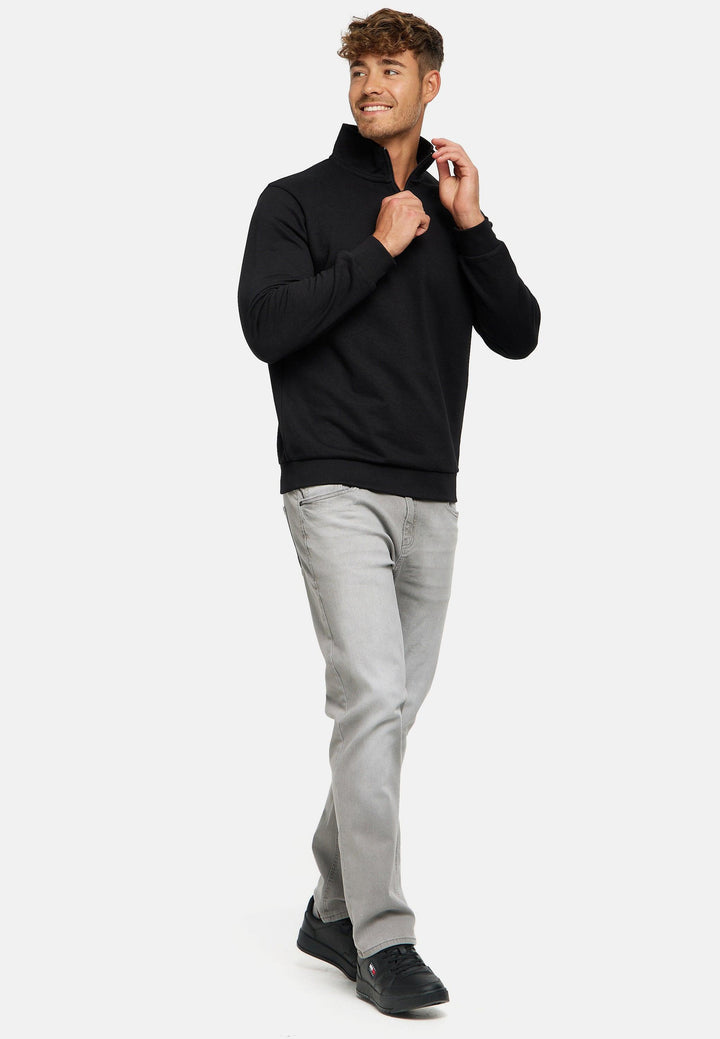 Indicode Herren INBrandt Sweatshirt mit Stehkragen - INDICODE