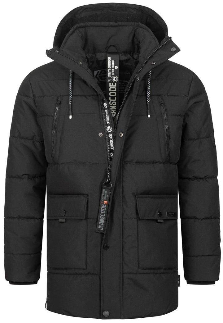 Indicode Herren INWess Steppjacke mit Kapuze - INDICODE