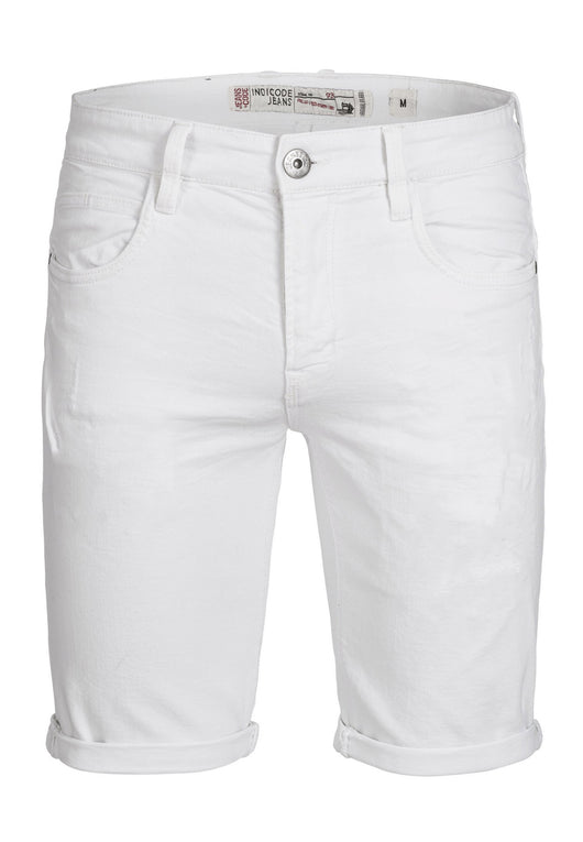 Indicode Men's Caden Jeans Shorts with 5 pockets made of 98% cotton