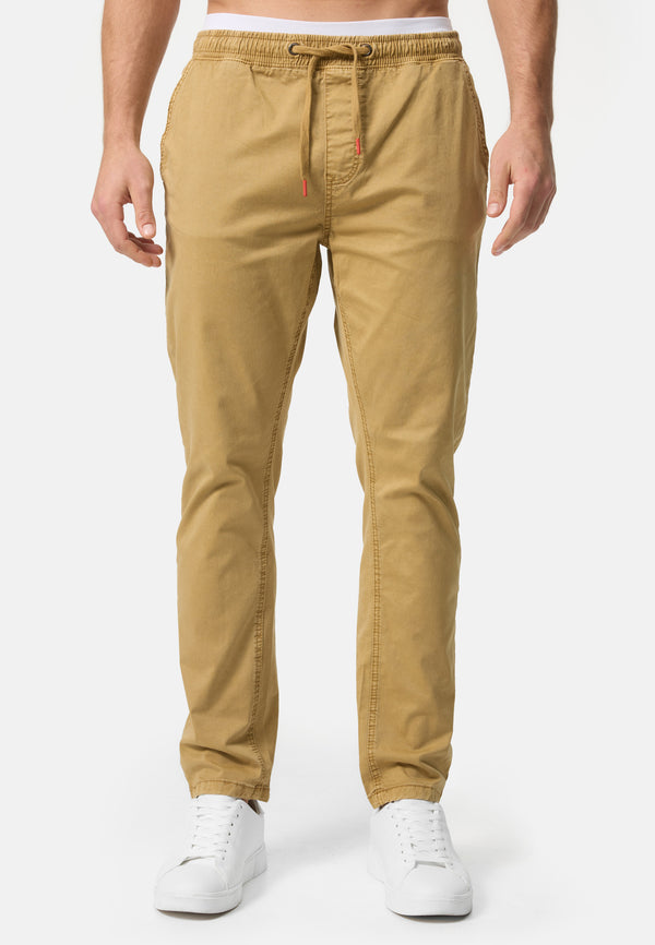 Indicode Men's Osborne Drawstring Trousers made from 98% cotton