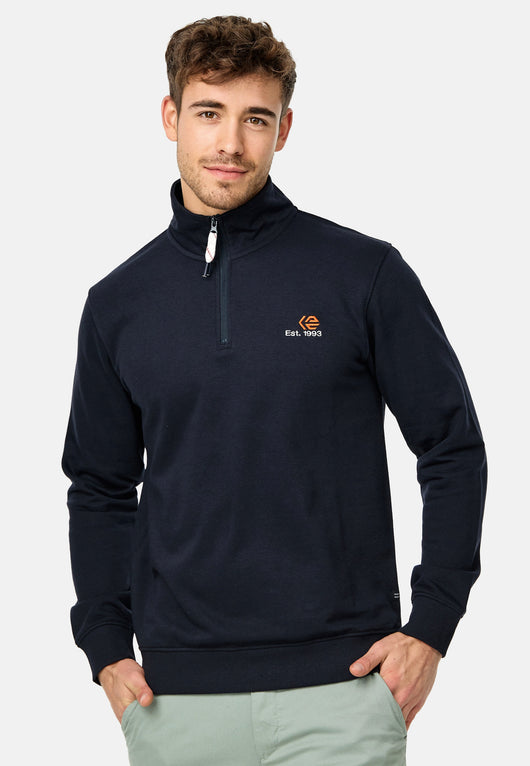 Indicode Herren INCorey Sweatshirt mit Stehkragen