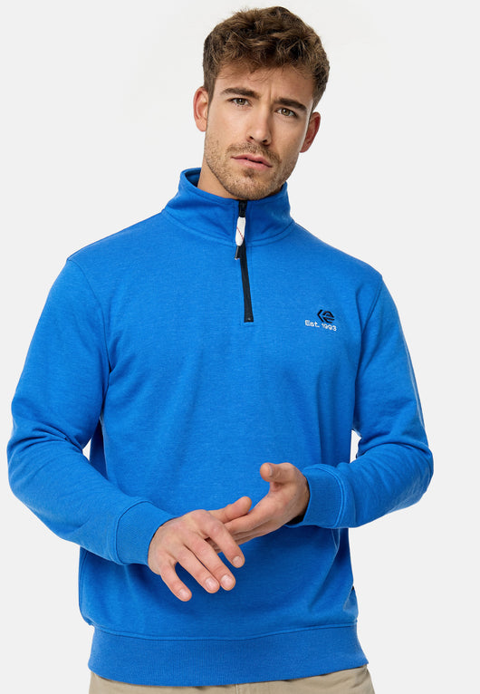 Indicode Herren INCorey Sweatshirt mit Stehkragen