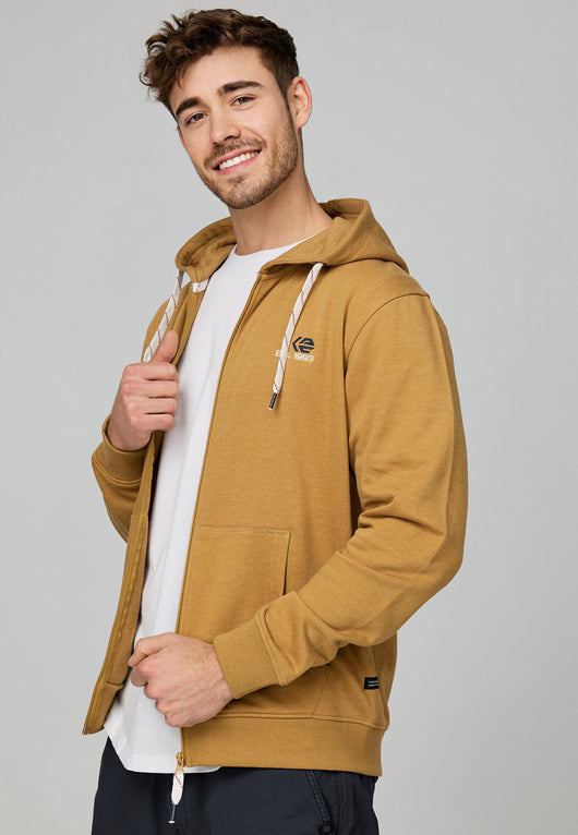 Indicode Herren INHoward Kapuzensweatjacke mit RIPP-Bündchen