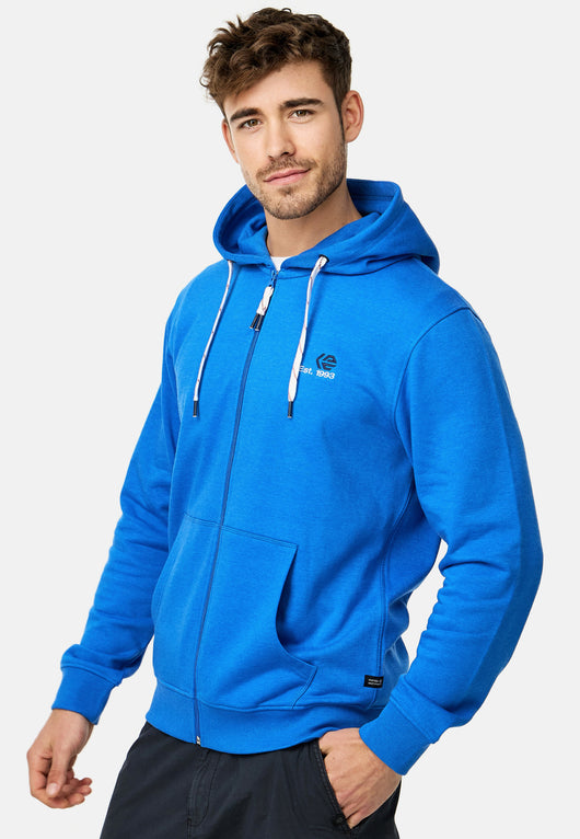 Indicode Herren INHoward Kapuzensweatjacke mit RIPP-Bündchen