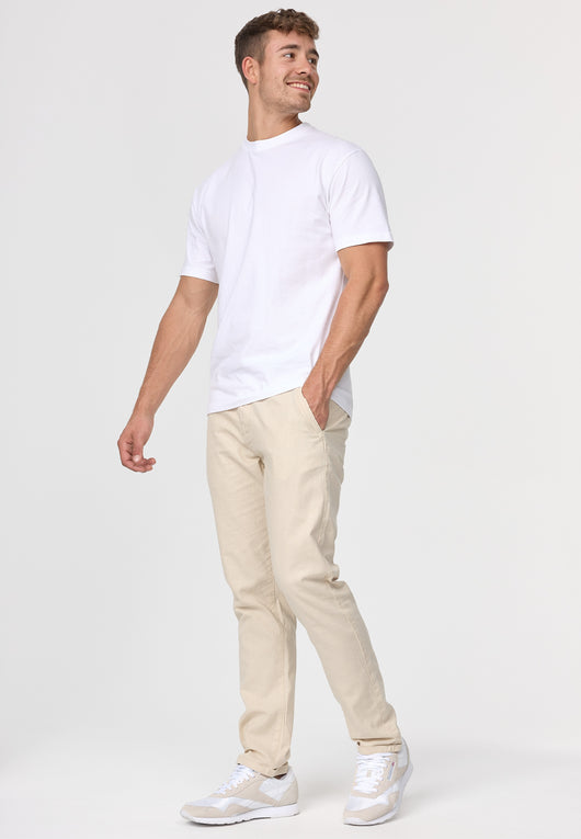 Indicode Men's Bryne Linen & Cotton 4 Pocket Trousers