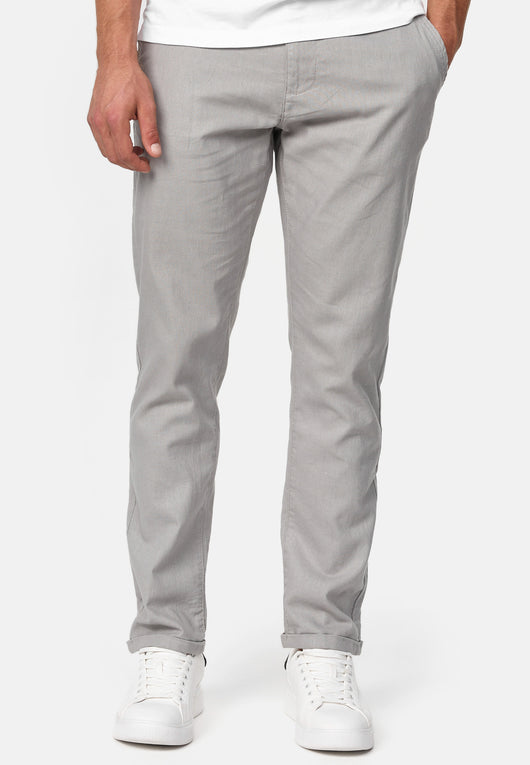 Indicode Men's Bryne Linen & Cotton 4 Pocket Trousers