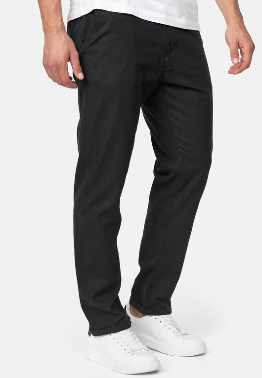 Indicode Men's Bryne Linen & Cotton 4 Pocket Trousers