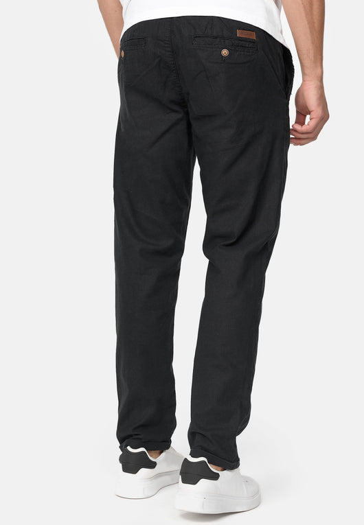 Indicode Men's Bryne Linen & Cotton 4 Pocket Trousers