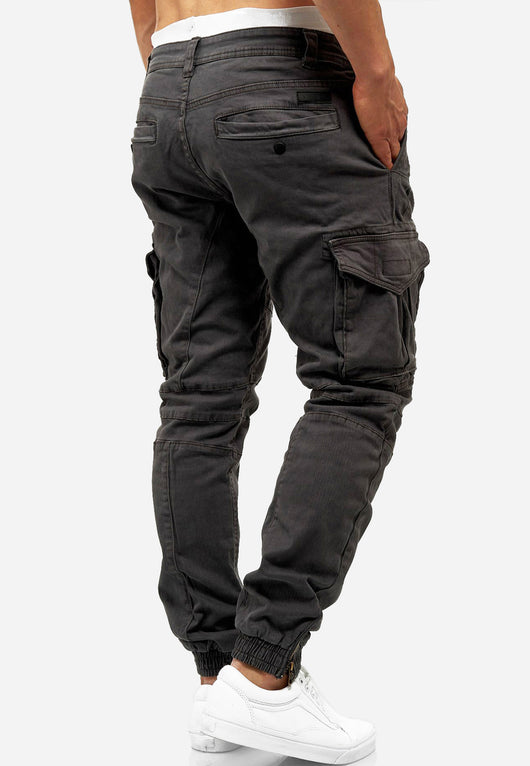 Indicode Men's Alex 6 Pocket Cotton Cargo Pants