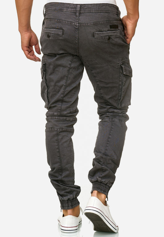 Indicode Men's Alex 6 Pocket Cotton Cargo Pants