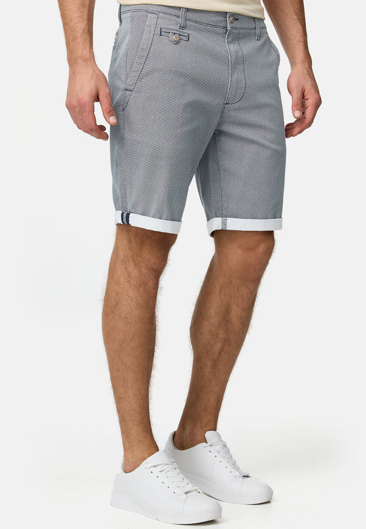 Indicode Men's Cuba Chino Shorts with 5 pockets incl. belt made of 100% cotton