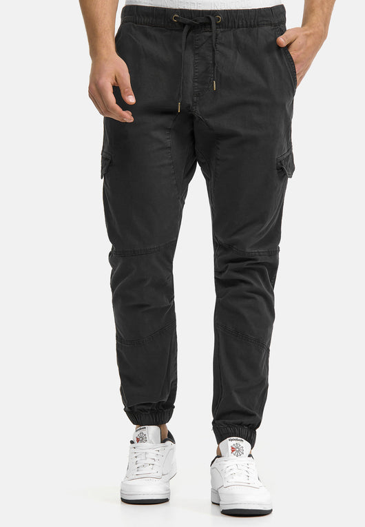 Indicode Men's Levy Cotton 6 Pocket Cargo Trousers