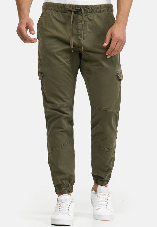 Indicode Men's Levy Cotton 6 Pocket Cargo Trousers