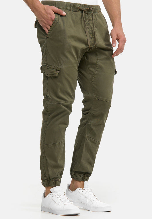 Indicode Men's Levy Cotton 6 Pocket Cargo Trousers