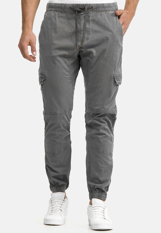 Indicode Men's Levy Cotton 6 Pocket Cargo Trousers