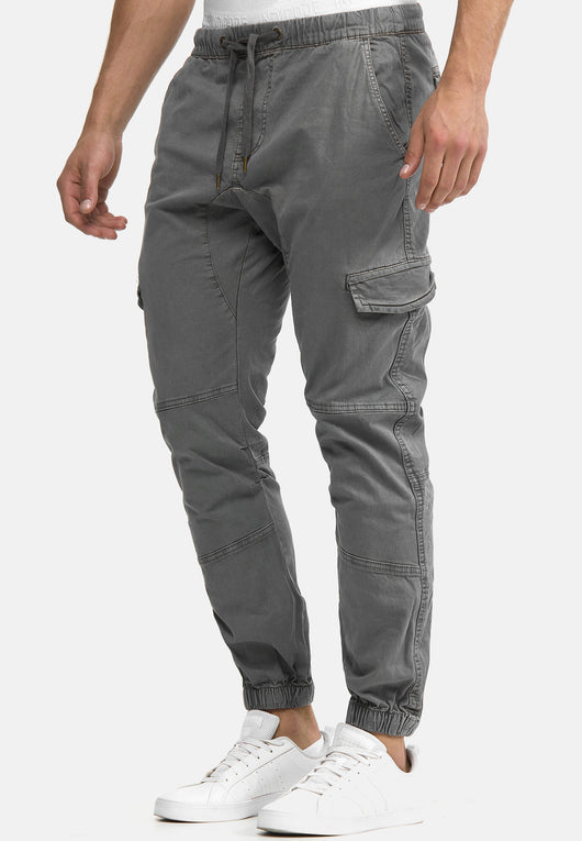 Indicode Men's Levy Cotton 6 Pocket Cargo Trousers